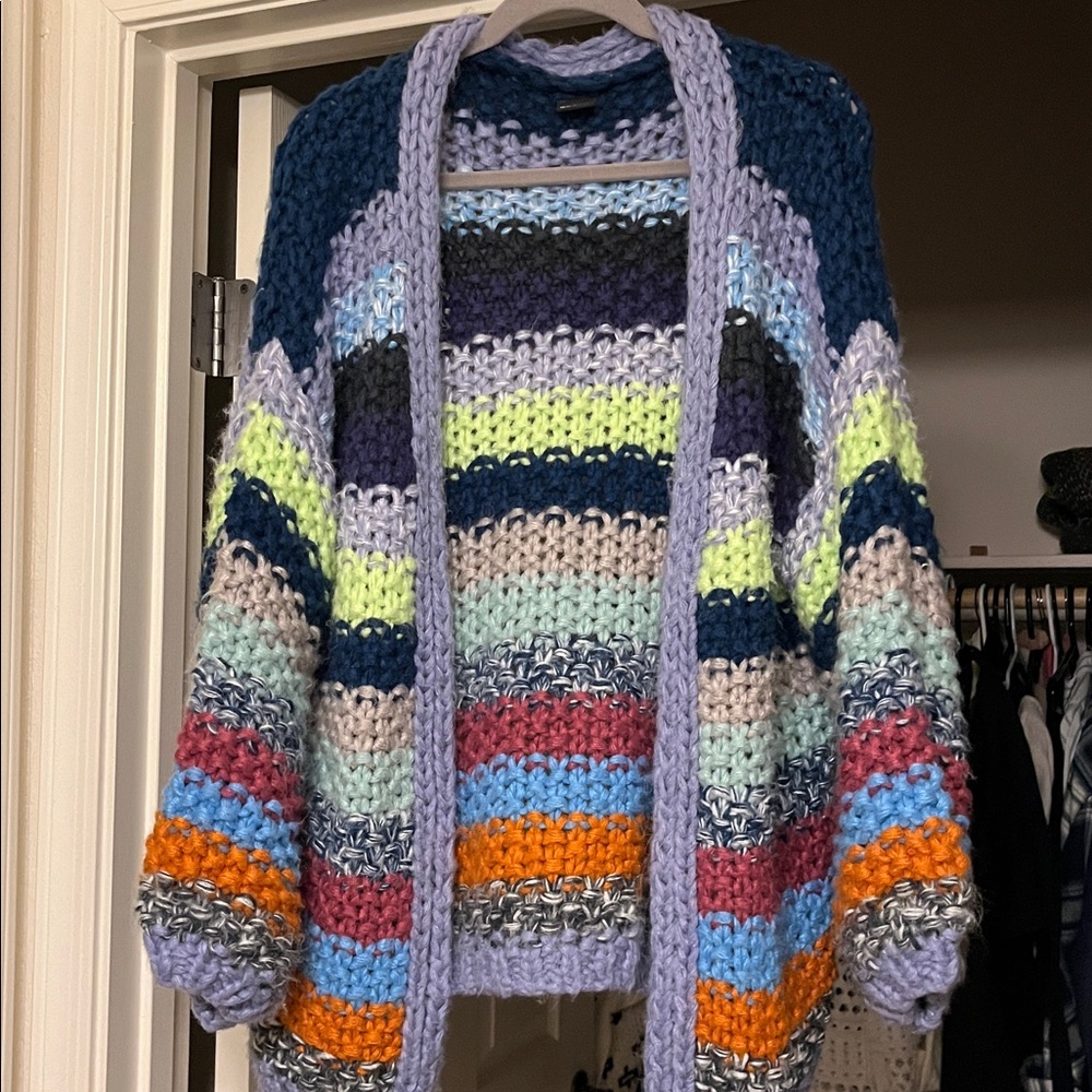 SAACHI Blue and Gray Knit Fabric